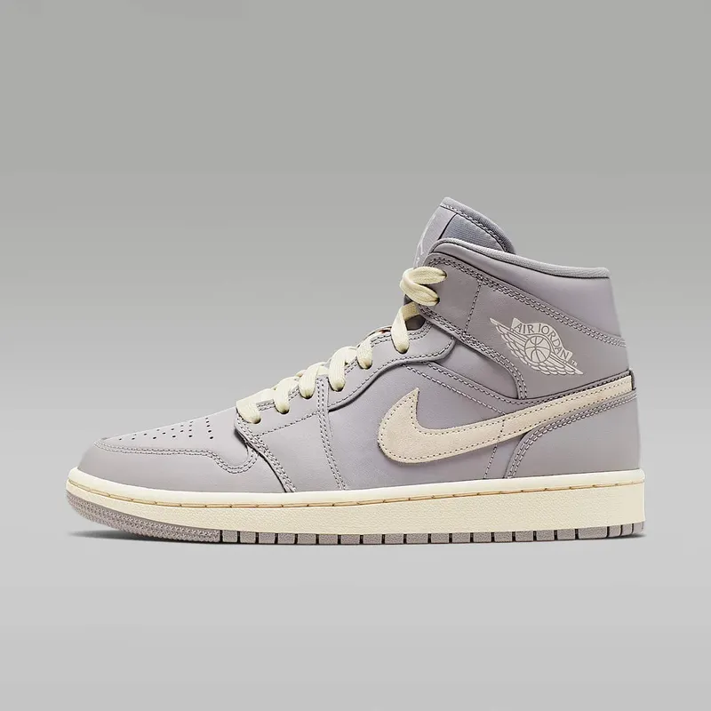 Jordan 1 Mid Atmosphere Grey Pale Ivory (W) Atmosphere Grey/Pale Ivory (CD7240-002)