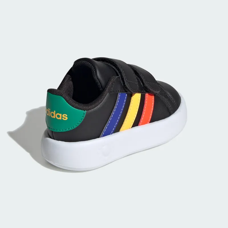 adidas Grand Court 2.0 Kids Core Black / Lucid Blue / Court Green (IE1372)
