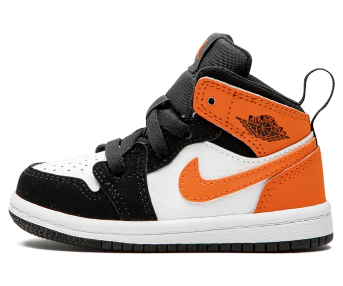 Jordan 1 Mid TD ‘Shattered Backboard’ Black/Starfish/White (640735-058)