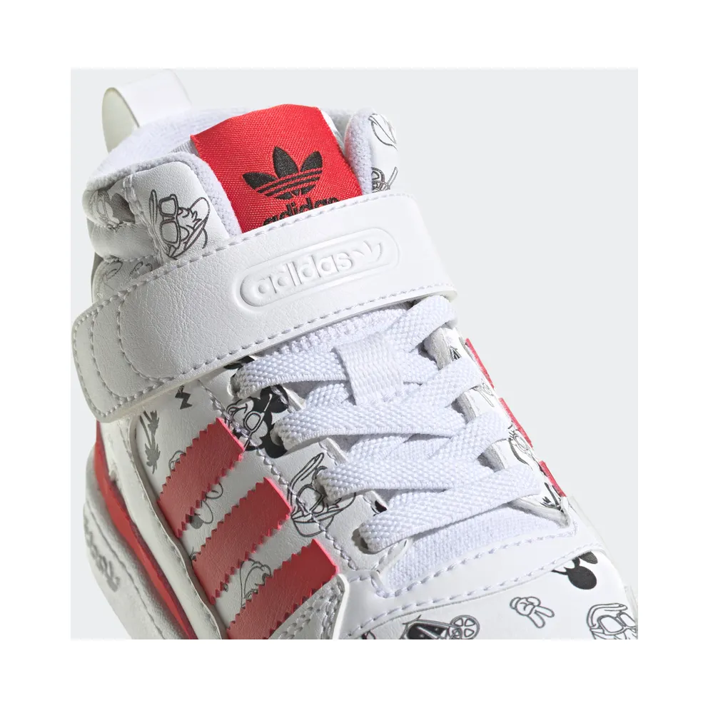 adidas Disney Forum Mid 360 Cloud White / Vivid Red / Cloud White (GX0838)