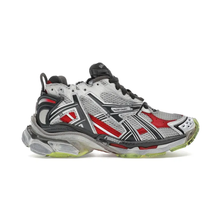 Balenciaga Runner Black White Red Neon Yellow (677403W3RB69167)