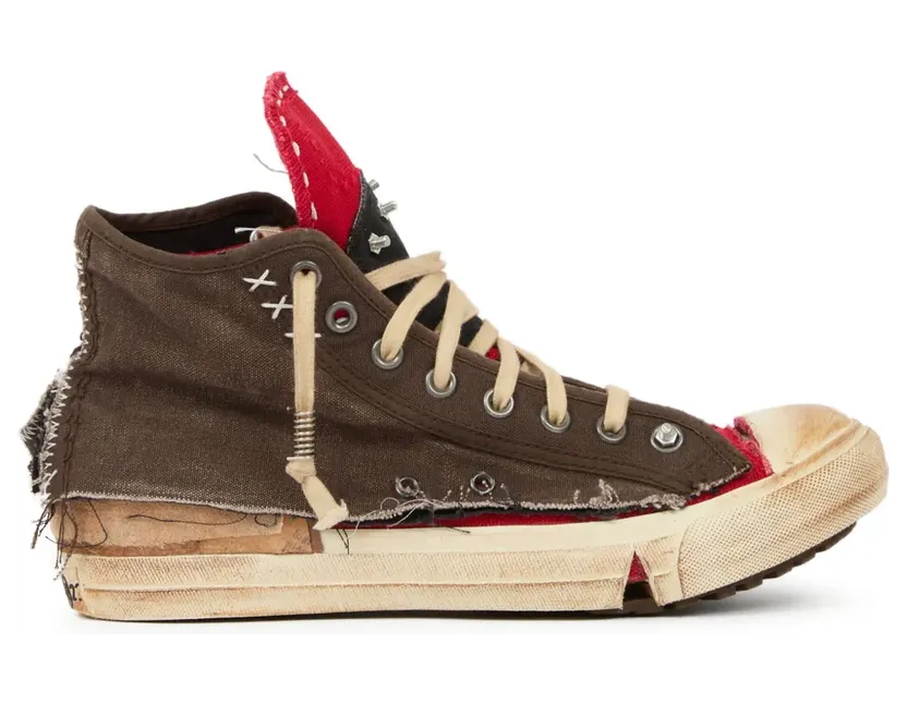 Maison Margiela High-Top-Sneakers im Used-Look – Braun (S39WS0129P7454)