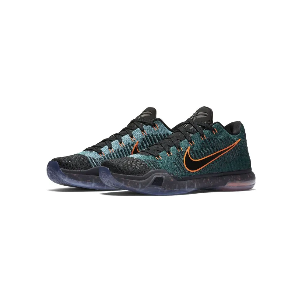 Nike Kobe 10 Elite Low Drill Sergeant Dark Atomic Teal/Mineral Teal-Black-Total Orange (747212-303)