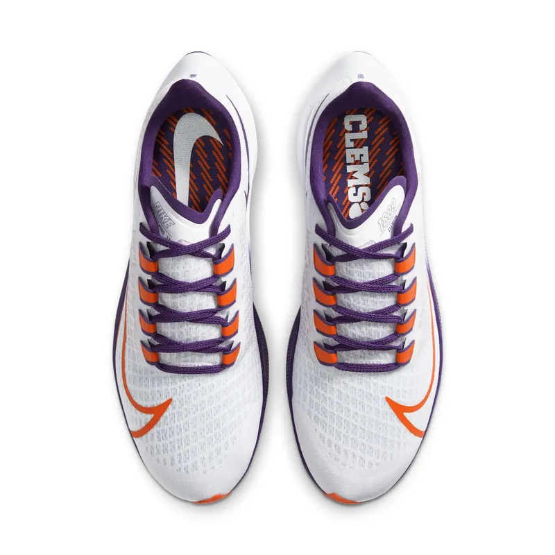 Nike Air Zoom Pegasus 37 Clemson White/Pure Platinum-New Orchid-University Orange (CZ5378-100)