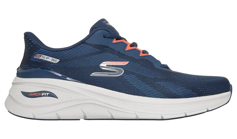 Skechers Slip-ins: Arch Fit 3.0 – Fiddow Sneaker Marine/Oranje