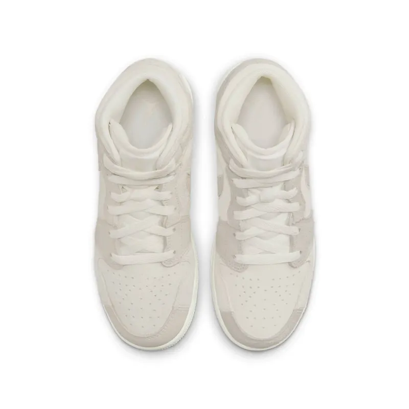 Jordan 1 Mid SE GS “Craft Pale Ivory” (FN7449-100)