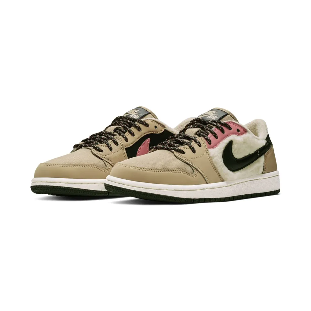Jordan 1 Retro Low Utility Pack (W) Parachute Beige/Black-Beach-Lava Glow (AQ0828-200)
