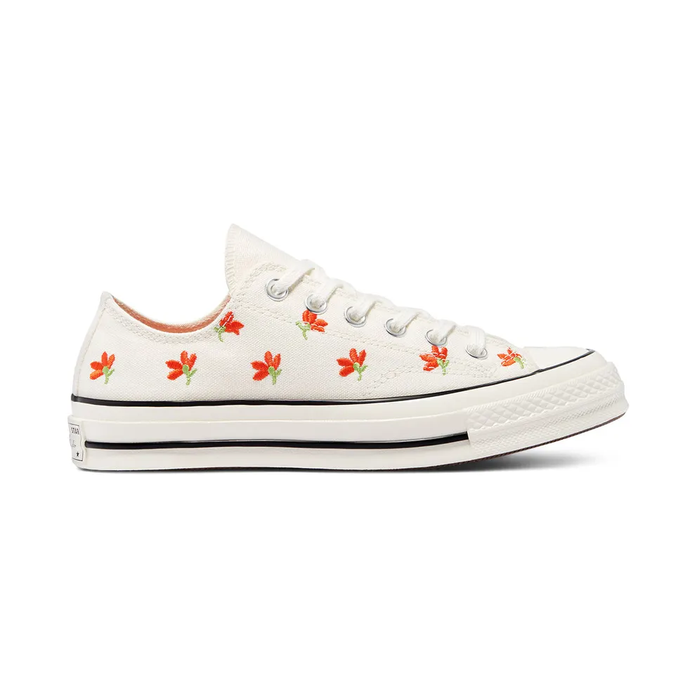 Converse Floral Print Chuck 70 Low Top Egret/bright Poppy/Black (570916C)