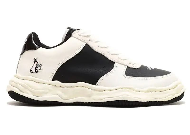 Maison Mihara Yasuhiro Wayne Low Leather FR2 atmos Black White (C09FW706-WB)