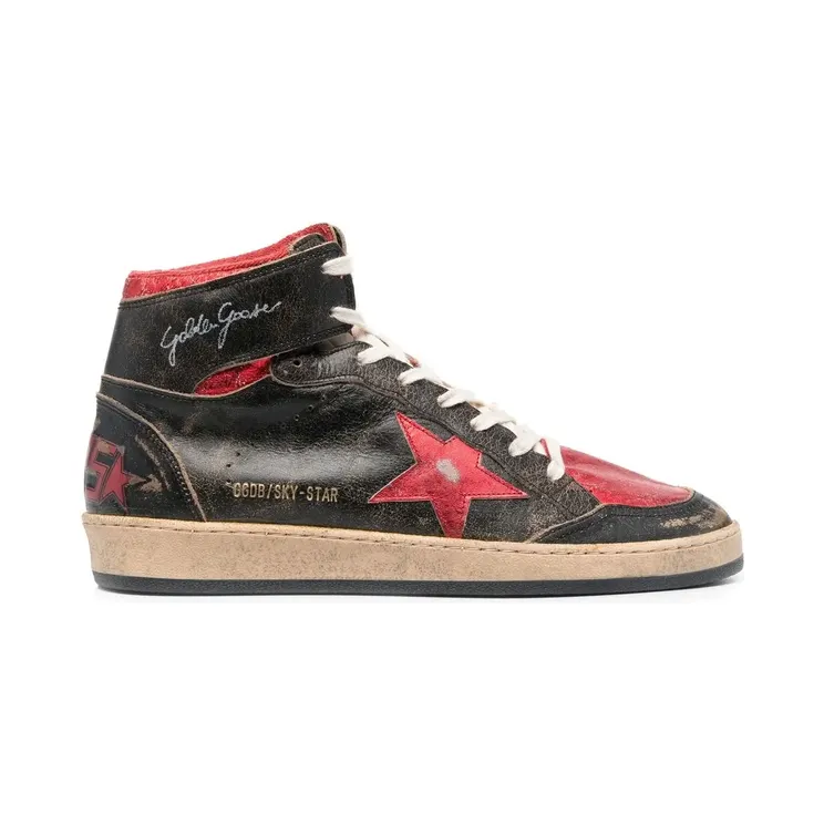 Golden Goose High-Top-Sneakers im Used-Look “Black” (GMF00230F003285)