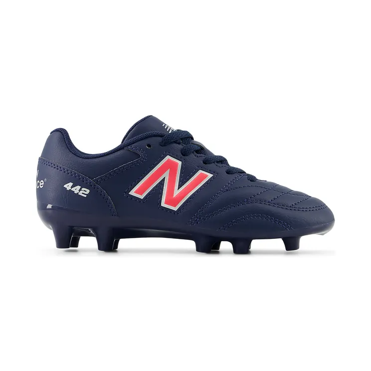 New Balance 442 Academy FG v2 Navy Silver Energy Red (JS43FMP2)