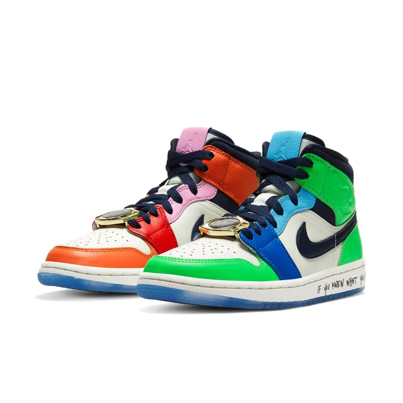 Air Jordan WMNS 1 Mid SE Fearless Melody Ehsani (2019) (CQ7629-100)