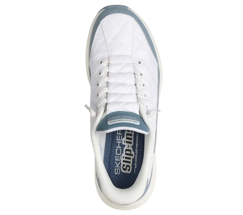 Skechers Slip-ins: Contour Foam Sneaker White/Licht Blue
