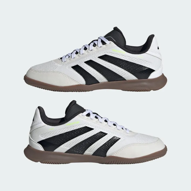 adidas Predator League Indoor Boots Kids “Cloud White / Core Black / Lucid Lemon” (JR7024)