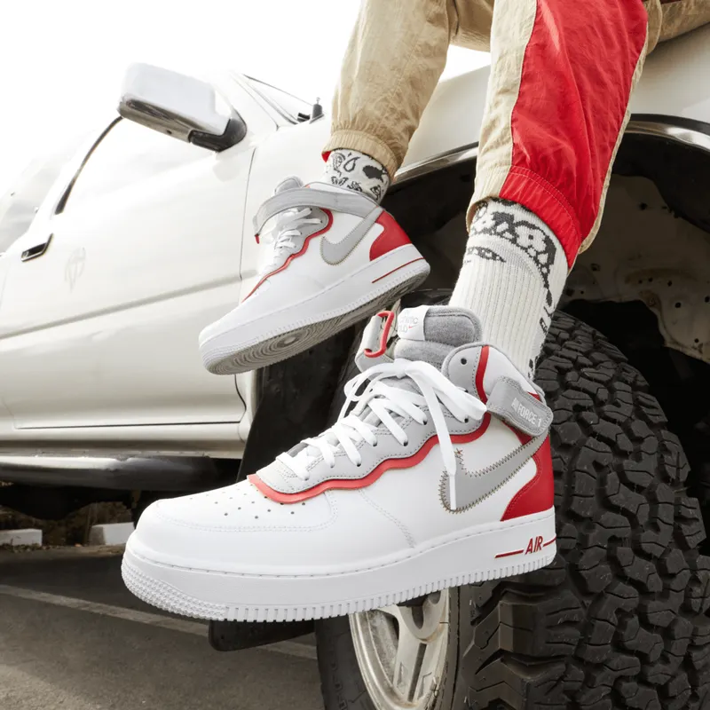 Nike Air Force 1 Mid Athletic Club White Gym Red (DH7451-100)