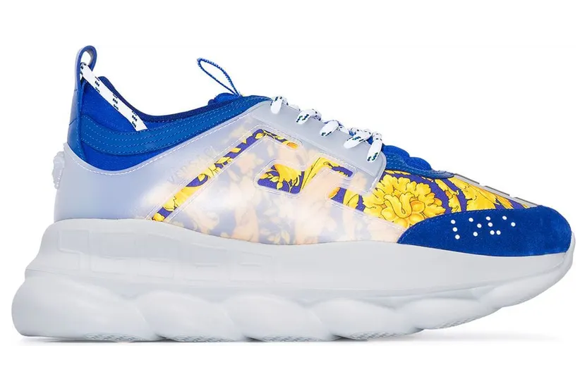 Versace Baroque Chain Reaction Bluette Gold