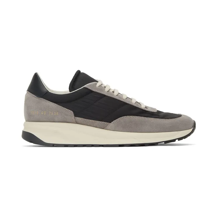 Common Projects Grey & Black Track Classic Sneakers (2316)