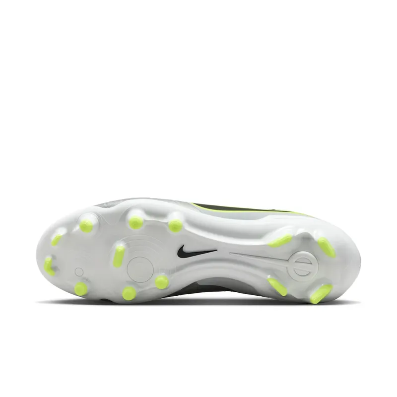 Nike Tiempo Legend 10 Academy MG Metallic Silver Volt Black (DV4337-001)