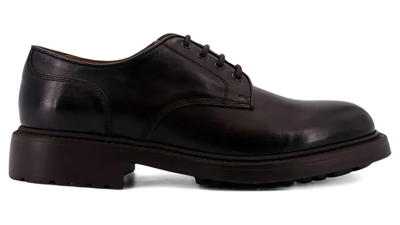 Doucal’s Lace-up Leather Derby “Brown” (DU3501HENRUF18 8TM00)