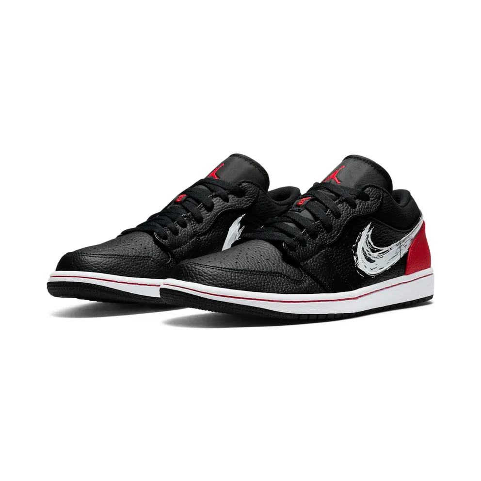 Air Jordan 1 Low SE Brushstroke Black (2020) (DA4659-001)