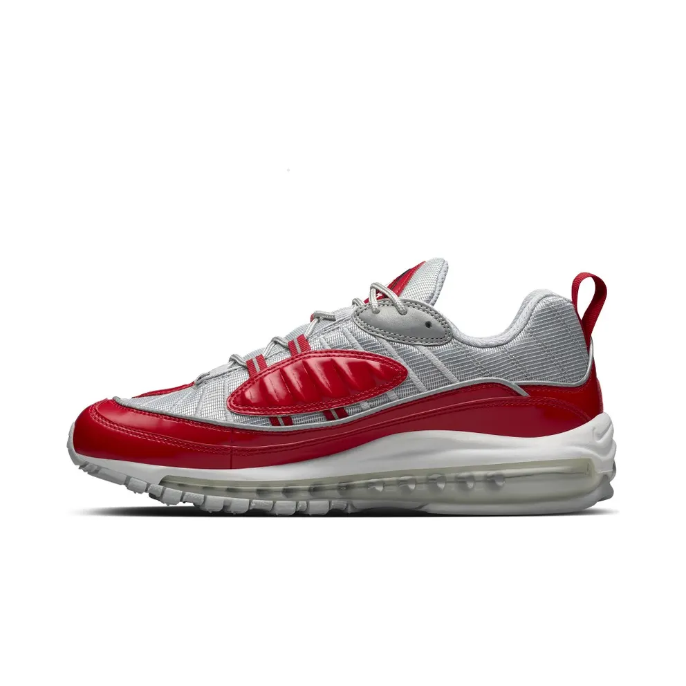 Nike Air Max 98 Supreme Varsity Red Varsity Red/Metallic Silver-Black-White (844694-600)