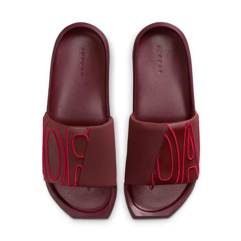 Jordan NOLA Slide Dark Team Red Hibiscus (CZ8027-603)