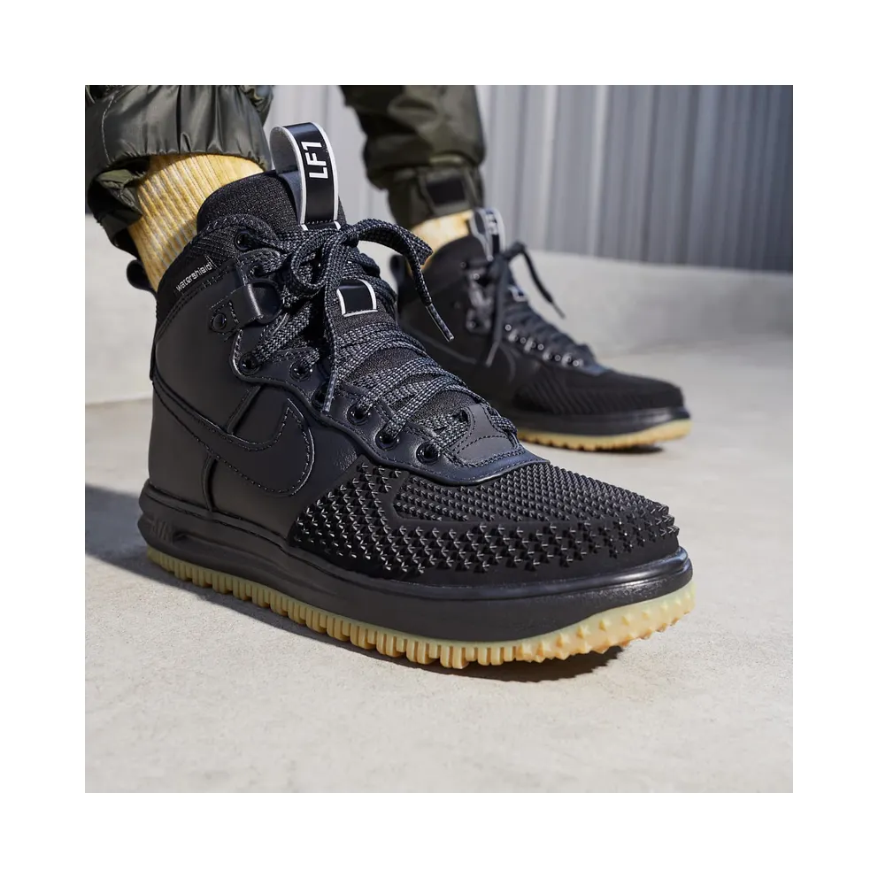 Nike Lunar Force 1 Duckboot Black Gum Black/Black-Metallic Silver-Anthracite (805899-003)