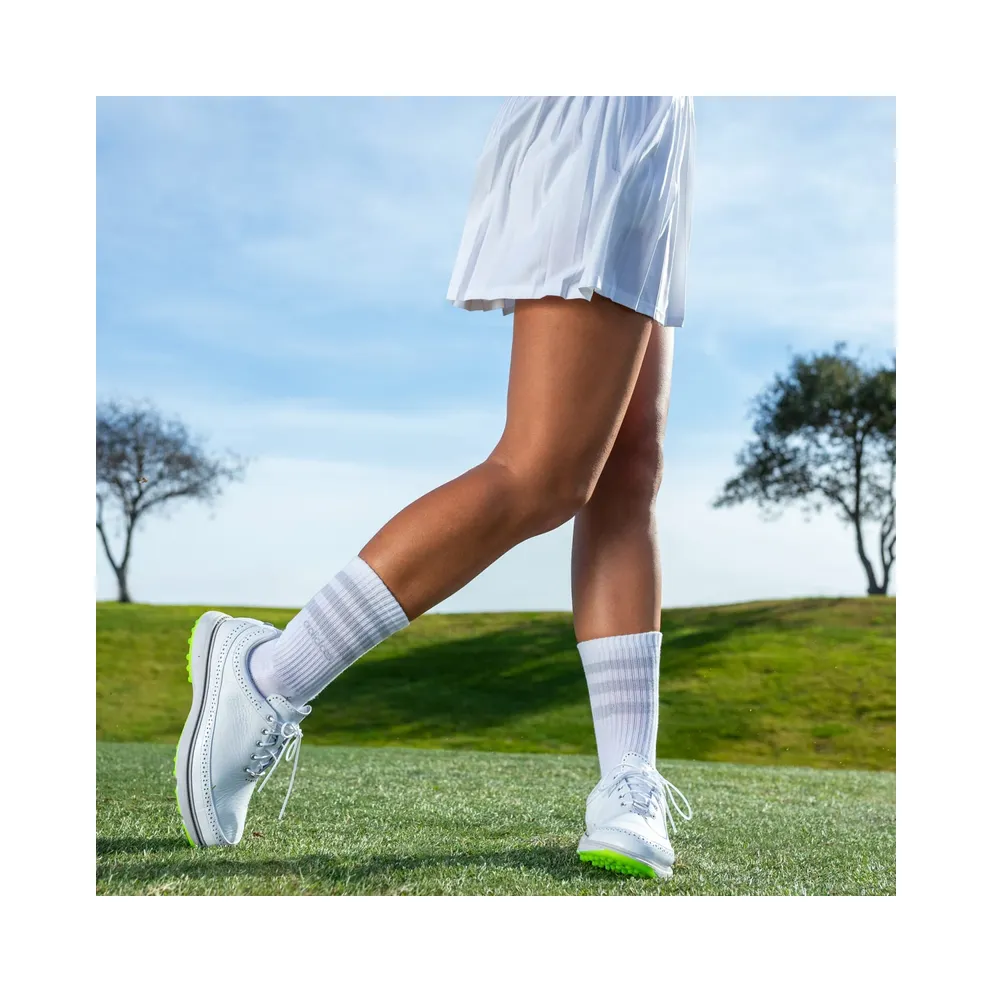adidas MC80 Spikeless Golf Cloud White Matte Silver Lucid Lemon (ID4748)