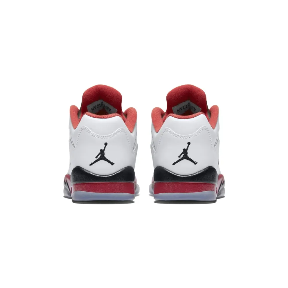 Jordan 5 Retro Fire Red 2016 (GS) White/Fire Red/Black (314338-101)