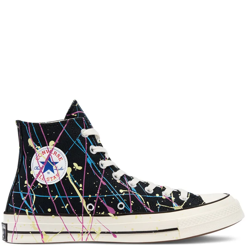 Converse Archive Paint Splatter Chuck 70 High Top Black/hyper Magenta/egret (170801C)