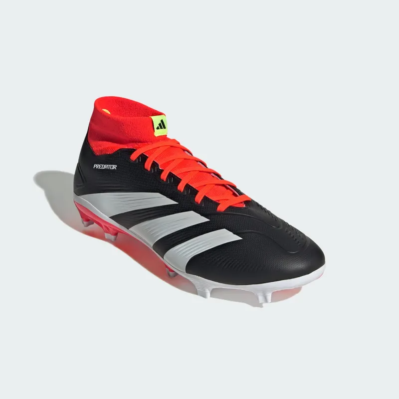 adidas Predator 24 League FG Core Black Cloud White Solar Red (IG7772)