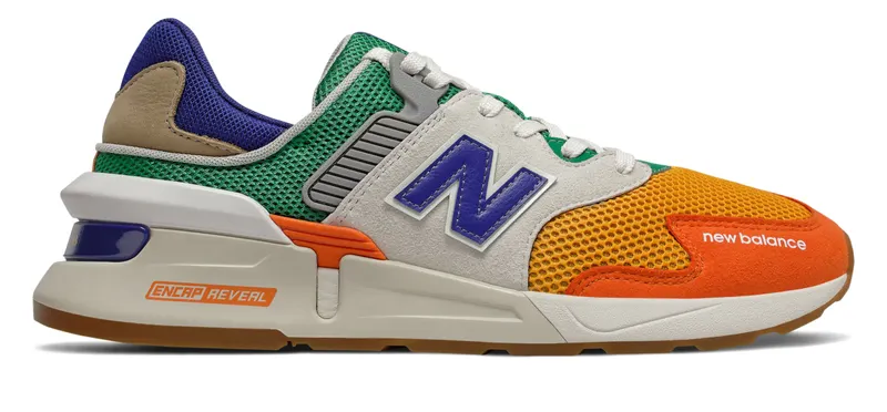 New Balance 997S Multi Orange/Mustard-Green-Blue (MS997JHX)