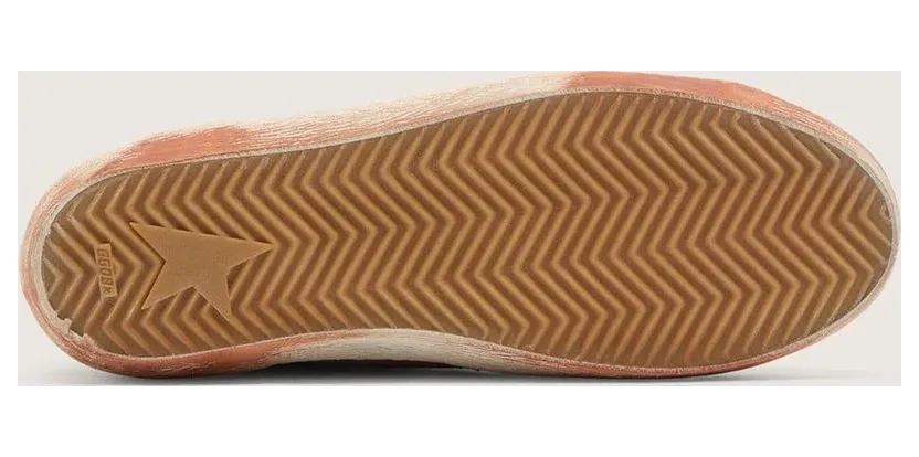 Golden Goose Men’S Super-Star In Rust Suede With Metallic Platinum Leather Star (GMF01002.F009213.40563) (6)