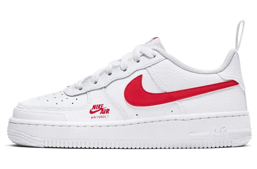 Nike Air Force 1 Low 07 “White / Light Smoke Grey / University Red” (CZ4203-100)