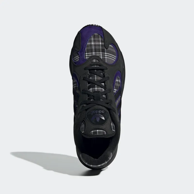 adidas Yung-1 Purple Plaid Core Black/Collegiate Purple/Core Black (EF3965)