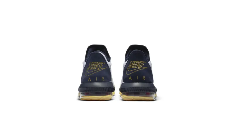 Nike LeBron 16 Low Olympic White/Metallic Gold-Midnight Navy-University Red (CI2668-101)