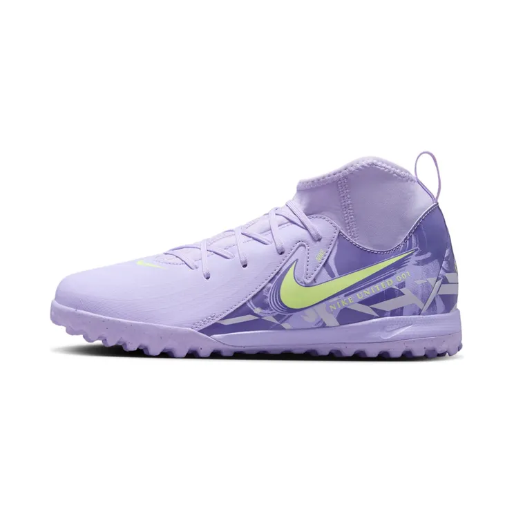 Nike Phantom Luna 2 Academy TF GS “Purple Agate / Barely Volt” (HF1581-500)