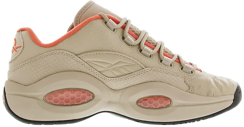 Reebok Question Low Modern Beige Modern Beige/Vivid Orange-Black (Other Brands Other)