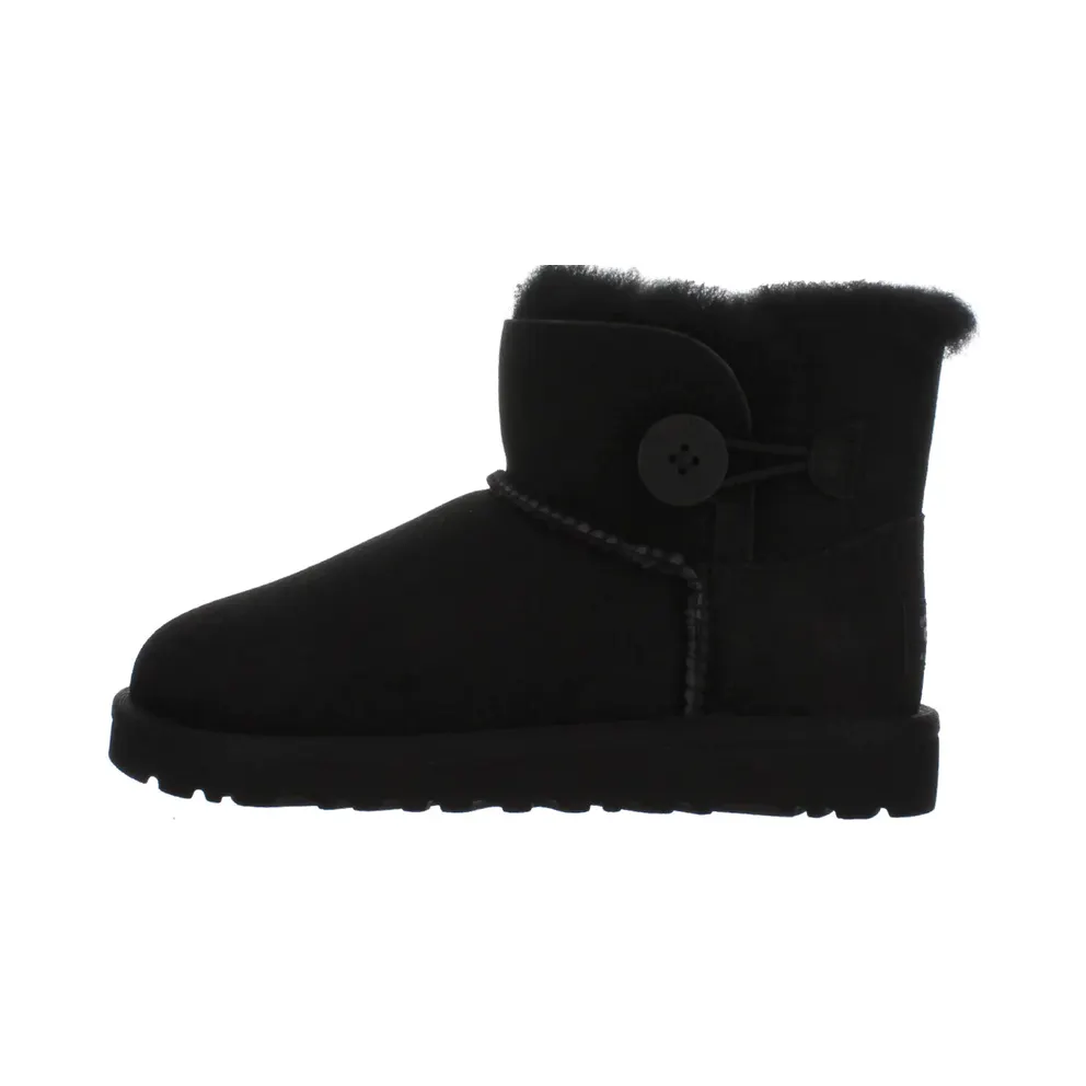 Ugg Mini Bailey Button Boots GS “Black” (1000788K-BLK)