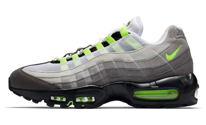Nike Air Max 95 OG Neon “Black / Medium Ash / Dark Pewter / Volt” (554970-071)