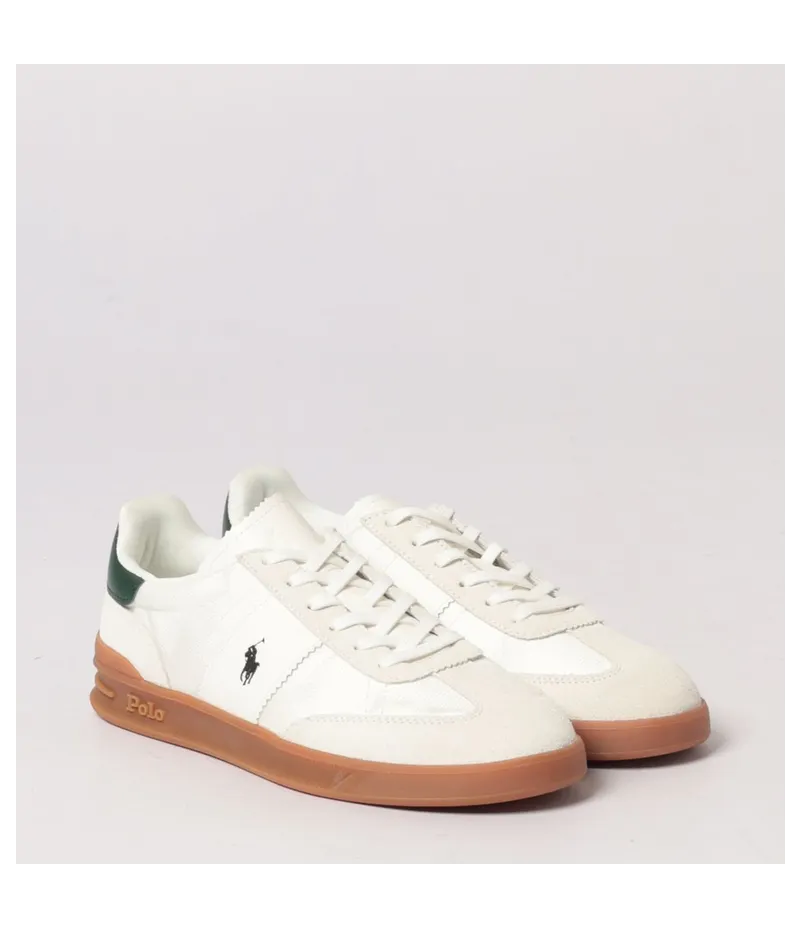 Polo Ralph Lauren Leather And Mesh Sneakers White (809P09761001)