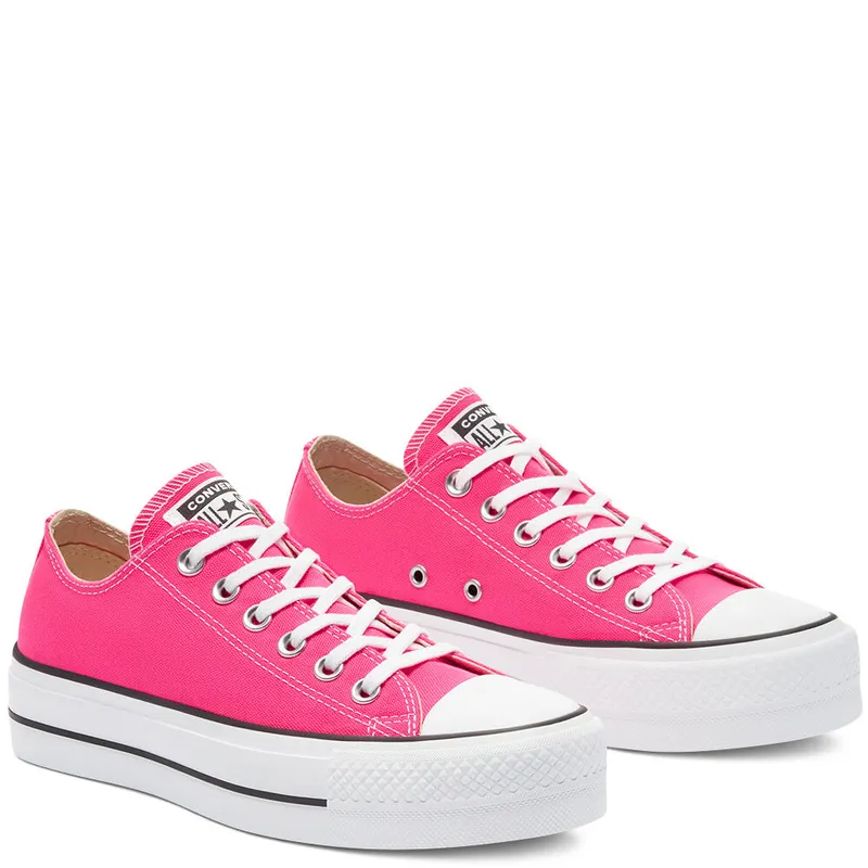 Converse Converse Color Platform Chuck Taylor All Star Low Top Hyper Pink/white/black (570324C)