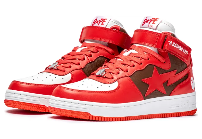 A Bathing Ape Bape Sta Mid Red (2022) (1I20-291-010 RED)