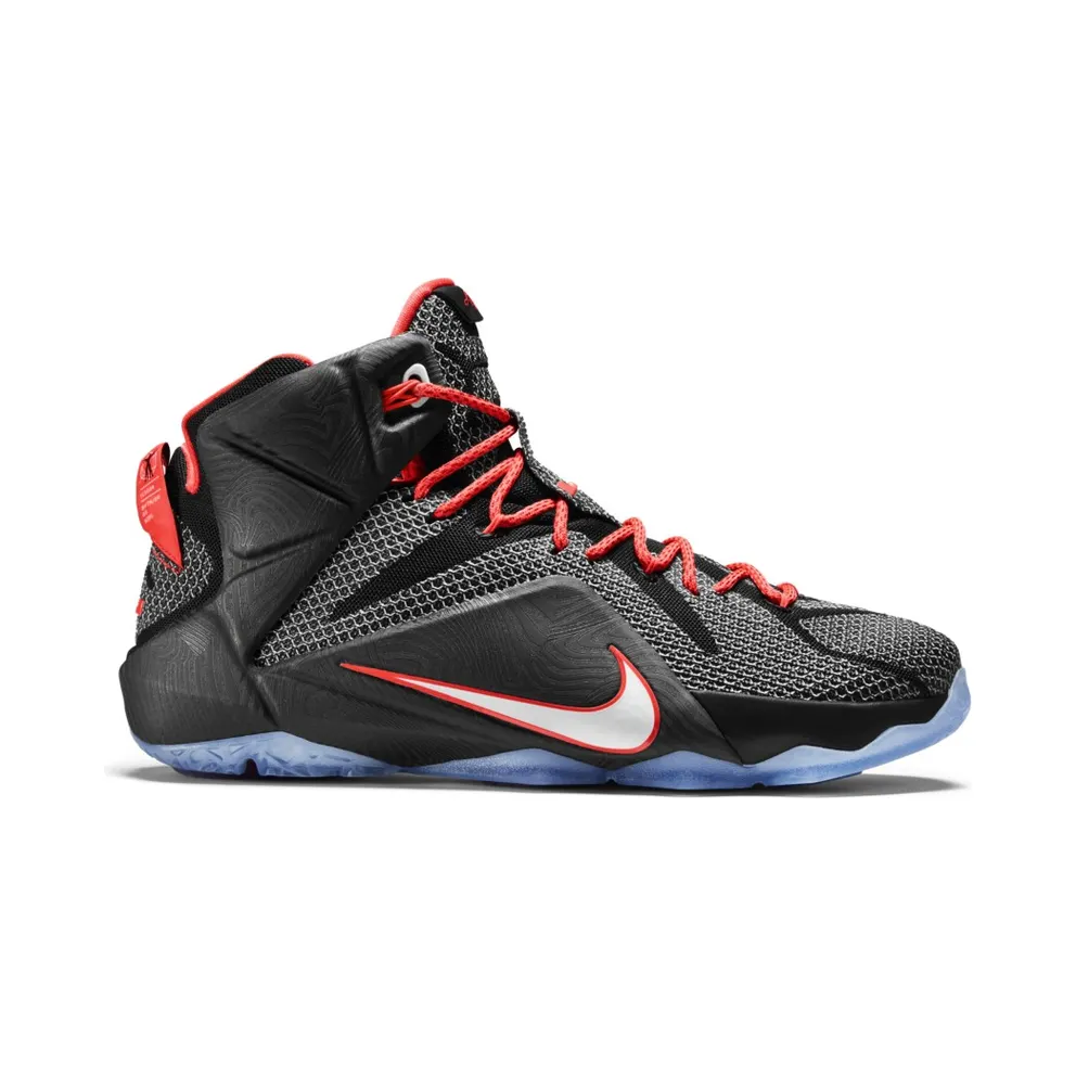 Nike LeBron 12 Court Vision Black/White-Bright Crimson (684593-016)