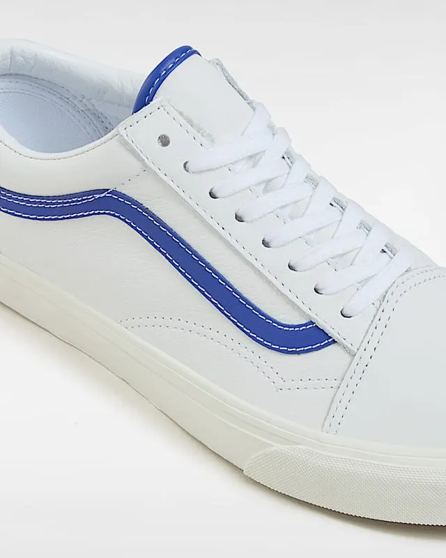 Vans Old Skool Leather White Blue (VN0007NTZ5D)