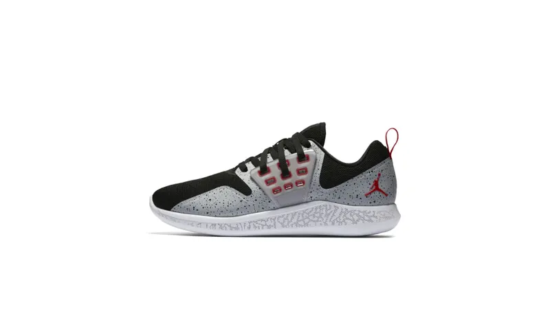Jordan Lunar Grind Black Cement Black/University Red-Wolf Grey (AA4302-001)