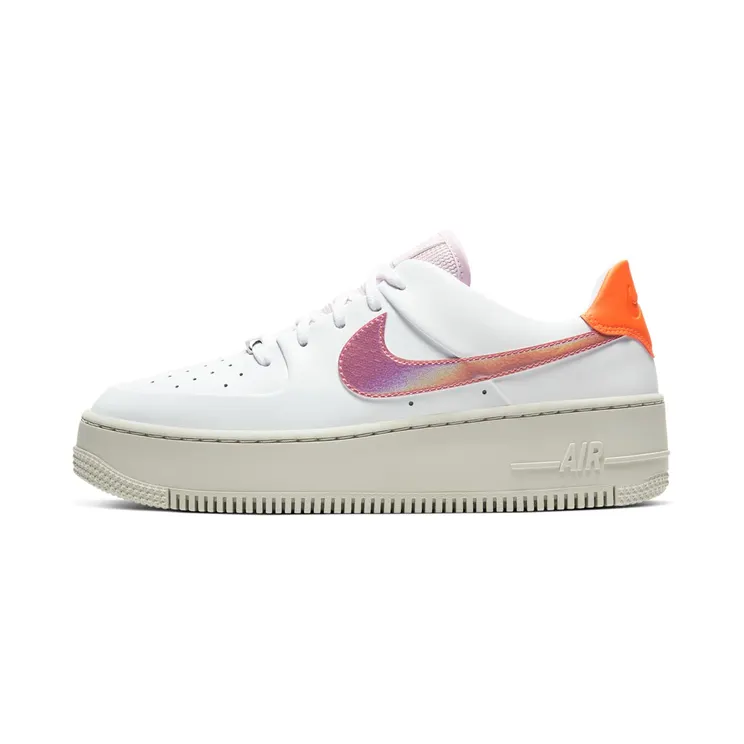 Nike Air Force 1 Sage Low “White / Pink Foam / Hyper Crimson / Digital Pink” (CV3036-100)