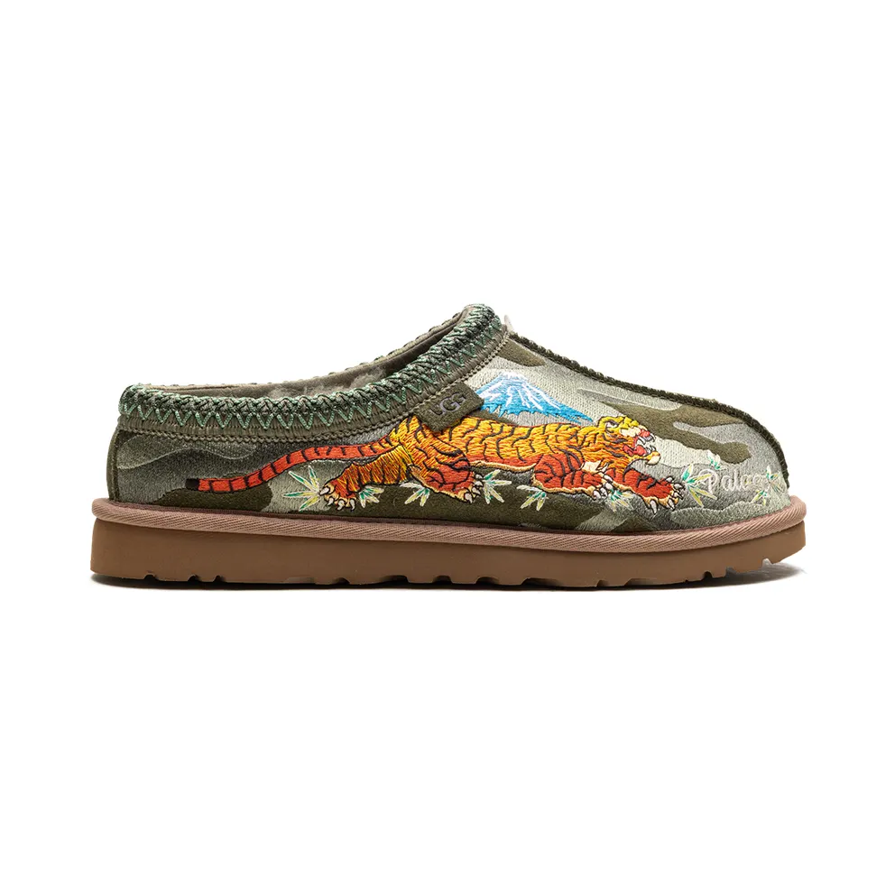 Ugg Tasman Slide “Palace – Burnt Olive Camo” (1172070-GRNC)