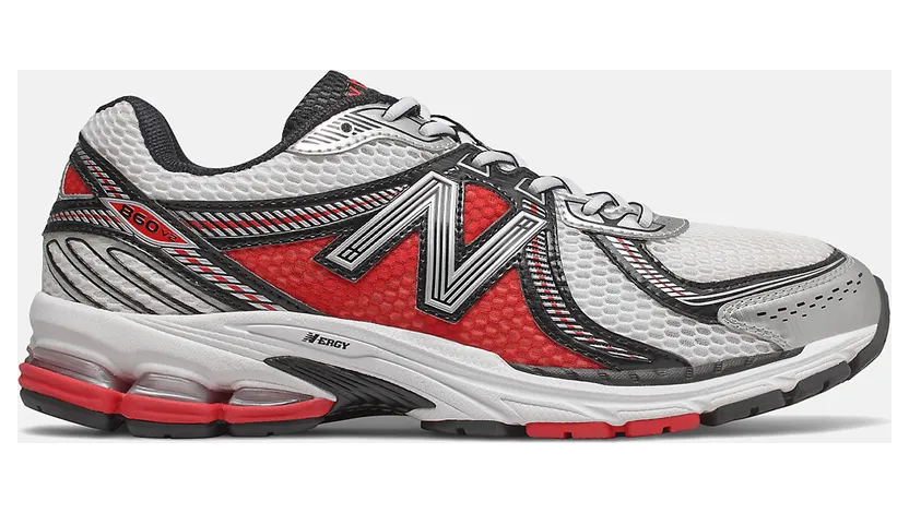New Balance 860v2 White Silver Red (ML860XA)