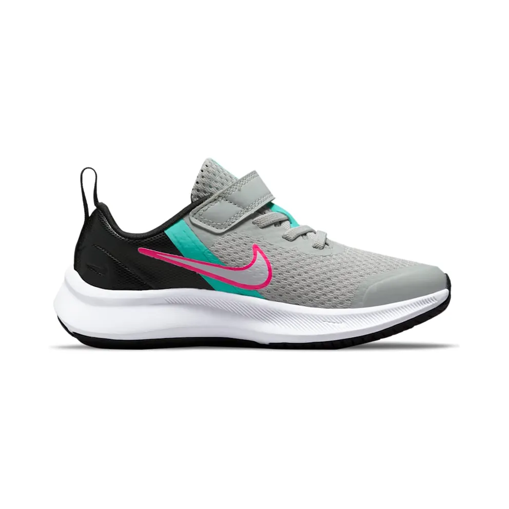 Nike Star Runner 3 SE PS “Grey Fog / Black / Hyper Pink / White” (DD1150-001)